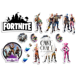 Βρώσιμη Εκτύπωση - Βρώσιμα σχέδια Fortnite 14τμχ