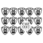 Βρώσιμη Εκτύπωση - Βρώσιμα σχέδια ΠΑΟΚ τάπες 6cm - 15τμχ