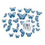 Βρώσιμη Εκτύπωση - Βρώσιμες πεταλούδες Μπλε 28τμχ