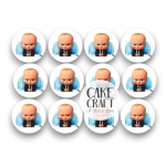 Βρώσιμη Εκτύπωση - Βρώσιμα σχέδια Baby Boss - 12τμχ