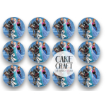 Βρώσιμη Εκτύπωση - Βρώσιμα σχέδια Frozen v4 - 12τμχ