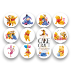 Βρώσιμη Εκτύπωση - Βρώσιμα σχέδια Winnie and Friends - 12τμχ