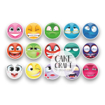 Βρώσιμη Εκτύπωση - Βρώσιμα σχέδια Emoji - 15τμχ