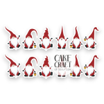 Βρώσιμη Εκτύπωση - Βρώσιμα σχέδια Christmas Νάνοι v2 - 12τμχ