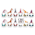 Βρώσιμη Εκτύπωση - Βρώσιμα σχέδια Christmas Νάνοι v3 - 12τμχ