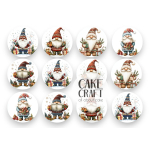 Βρώσιμη Εκτύπωση - Βρώσιμα σχέδια Christmas v2 - 12τμχ