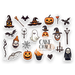 Βρώσιμη Εκτύπωση - Βρώσιμα σχέδια Halloween v7 - 23τμχ