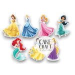 Βρώσιμη Εκτύπωση - Βρώσιμα σχέδια Πριγκίπισσες Disney - 7τμχ