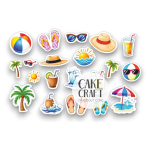 Βρώσιμη Εκτύπωση - Βρώσιμα σχέδια Καλοκαίρι - 20τμχ