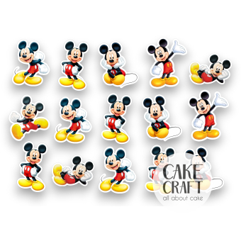 Βρώσιμη Εκτύπωση - Βρώσιμα σχέδια Mickey - 15τμχ