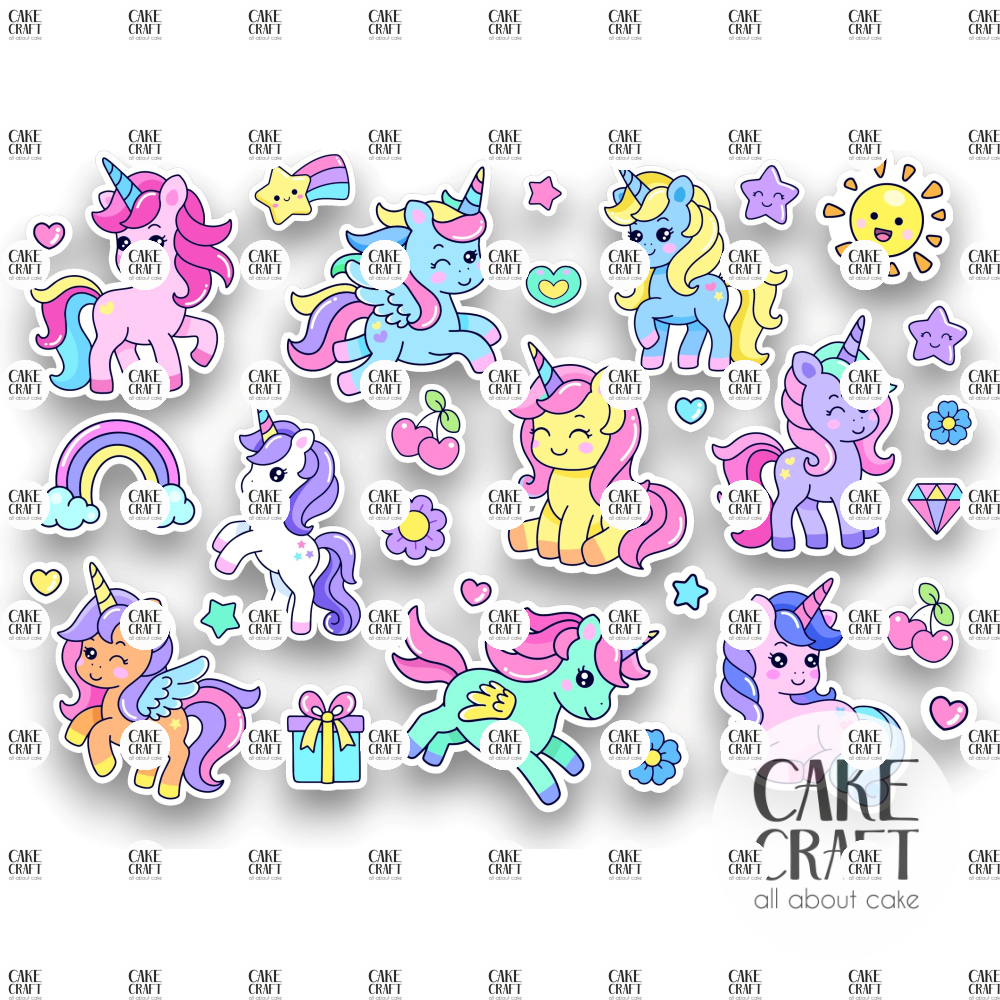 Βρώσιμη Εκτύπωση - Βρώσιμα σχέδια Little Pony - 30τμχ