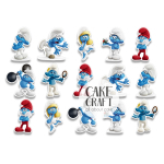 Βρώσιμη Εκτύπωση - Βρώσιμα σχέδια Στρουμφάκια v2 - 15τμχ