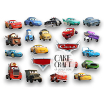 Βρώσιμα Κομμένα Σχέδια - Βρώσιμα σχέδια Αυτοκίνητα - 21τμχ