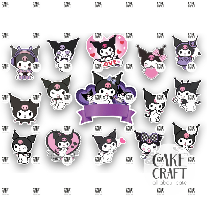 Βρώσιμα Κομμένα Σχέδια - Βρώσιμα σχέδια Kuromi - 15τμχ