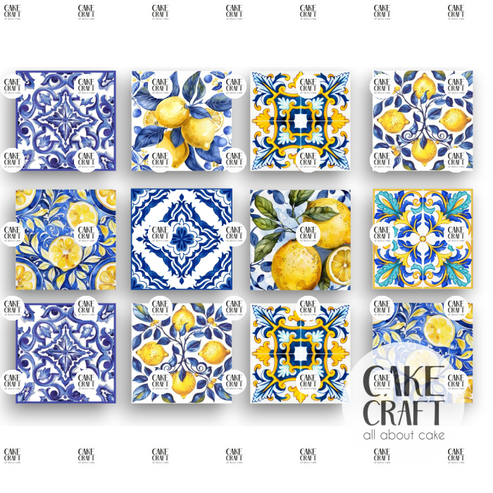 Βρώσιμα Κομμένα Σχέδια - Βρώσιμα σχέδια Mediterranean set - 12τμχ