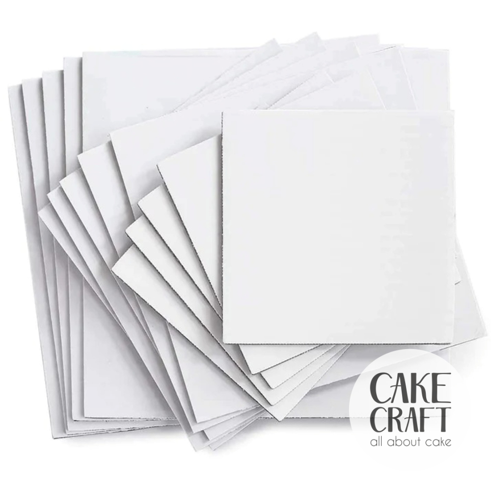 Δίσκοι τούρτας 3mm - Δίσκος τούρτας τετράγωνος λευκός Πάχος 3mm. 30x30εκ.