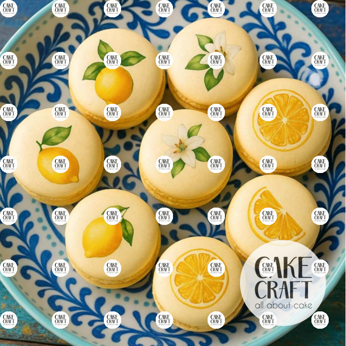 Βρώσιμα Κομμένα Σχέδια - Βρώσιμα σχέδια Mediterranean Lemons set - 26τμχ