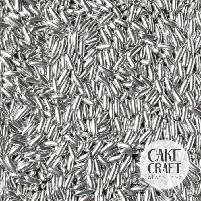 Πέρλες - SugarCraft Sprinkles Ρύζι Ασημί 90gr