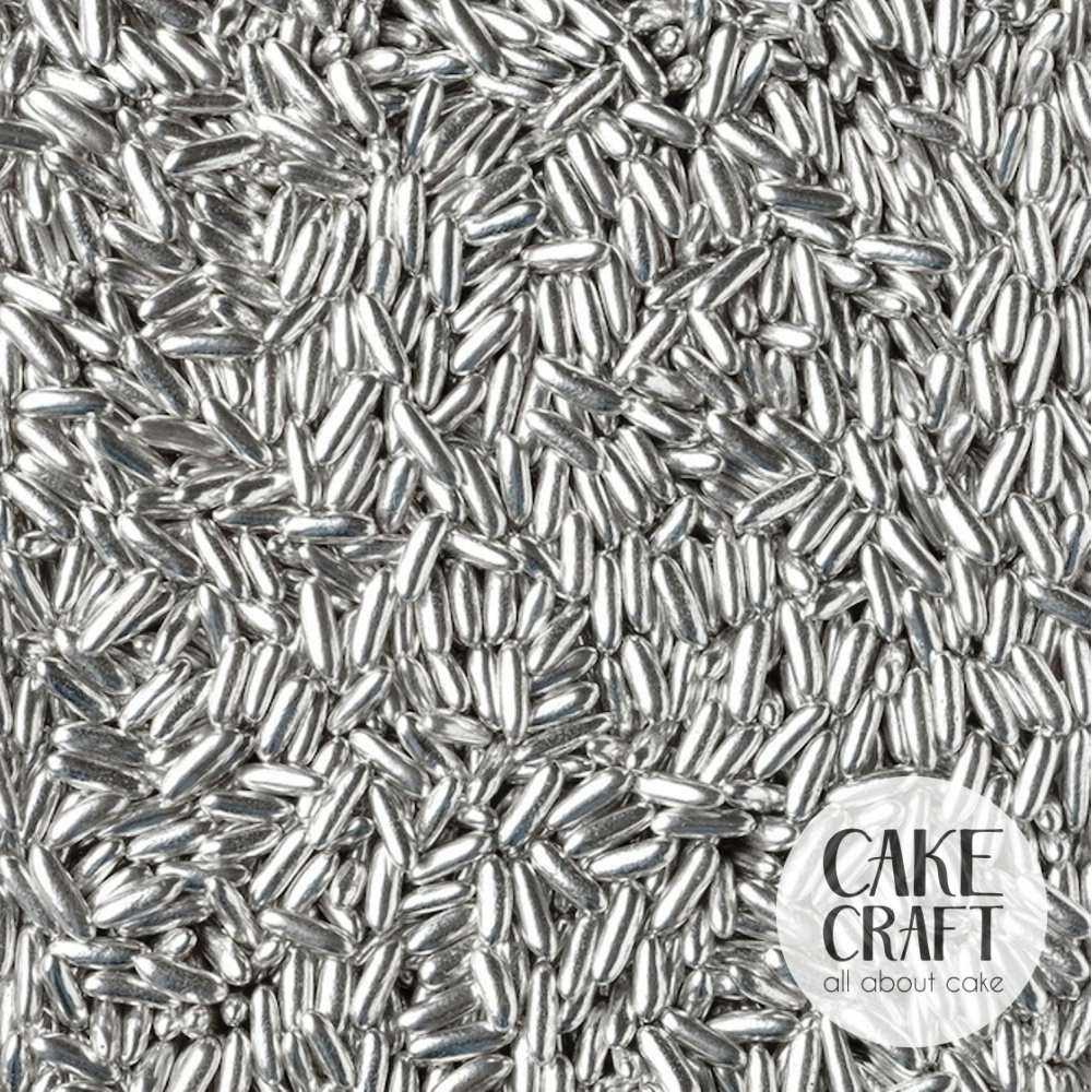 Πέρλες - SugarCraft Sprinkles Ρύζι Ασημί 90gr