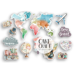 Βρώσιμα Κομμένα Σχέδια - Βρώσιμα σχέδια Ταξίδι σετ - 12τμχ