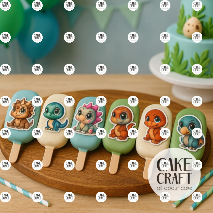 Βρώσιμα Κομμένα Σχέδια - Βρώσιμα σχέδια Μωρά Δεινοσαυράκια - 15τμχ