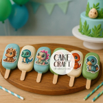 Βρώσιμα Κομμένα Σχέδια - Βρώσιμα σχέδια Μωρά Δεινοσαυράκια - 15τμχ