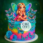 Βρώσιμα Κομμένα Σχέδια - Βρώσιμα σχέδια Νεράιδα και πεταλούδες σετ - 9τμχ