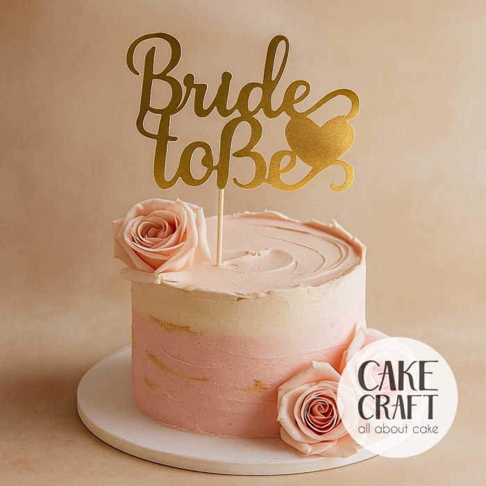 Χάρτινα Διακοσμητικά - Cake Topper Χάρτινο Χρυσό Bride to be