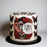 Βρώσιμα Κομμένα Σχέδια - Βρώσιμα σχέδια Γοτθικό κορίτσι και πεταλούδες σετ - 17τμχ