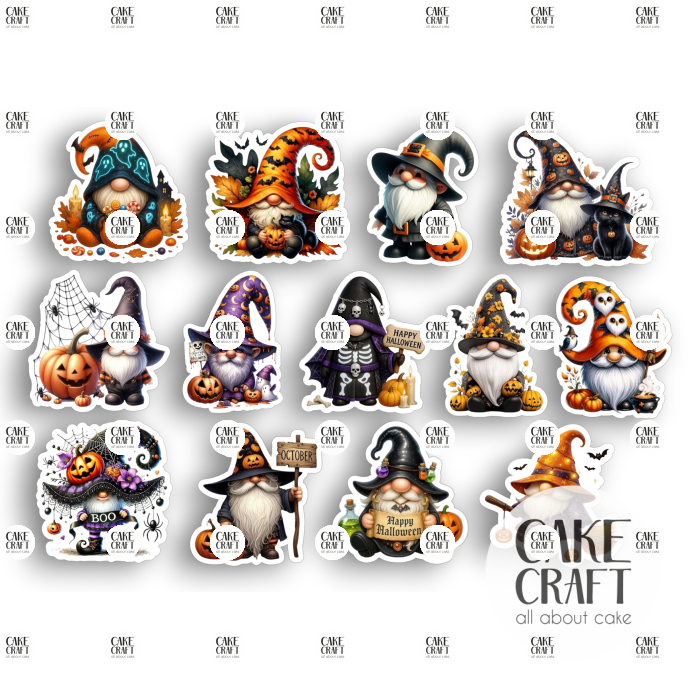 Βρώσιμα Κομμένα Σχέδια - Βρώσιμα σχέδια Halloween Νάνοι σετ - 13τμχ