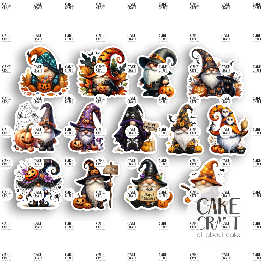 Βρώσιμα Κομμένα Σχέδια - Βρώσιμα σχέδια Halloween Νάνοι σετ - 13τμχ