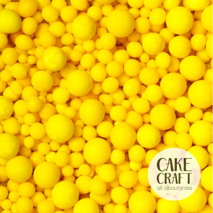 Πέρλες - SugarCraft Πέρλες Κίτρινες 3,5,7,10χιλ 90gr