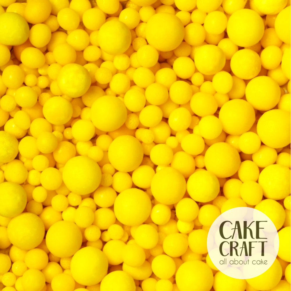 Πέρλες - SugarCraft Πέρλες Κίτρινες 3,5,7,10χιλ 90gr