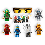 Βρώσιμα Κομμένα Σχέδια - Βρώσιμα σχέδια Ninjago σετ - 8τμχ