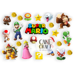 Βρώσιμα Κομμένα Σχέδια - Βρώσιμα σχέδια Super Mario σετ - 23τμχ