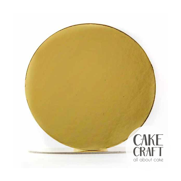 Δίσκοι τούρτας 3mm - Δίσκος τούρτας στρογγυλός χρυσός Πάχος 3mm. Διαμ.18εκ.