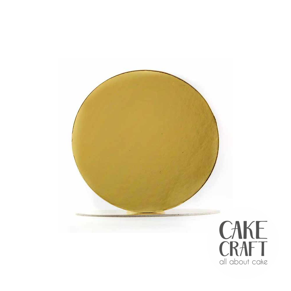 Δίσκοι τούρτας 3mm - Δίσκος τούρτας στρογγυλός χρυσός Πάχος 3mm. Διαμ.18εκ.
