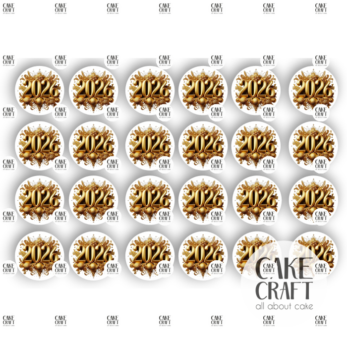 Βρώσιμα Κομμένα Σχέδια - Βρώσιμα σχέδια 2026 4cm - 24τμχ