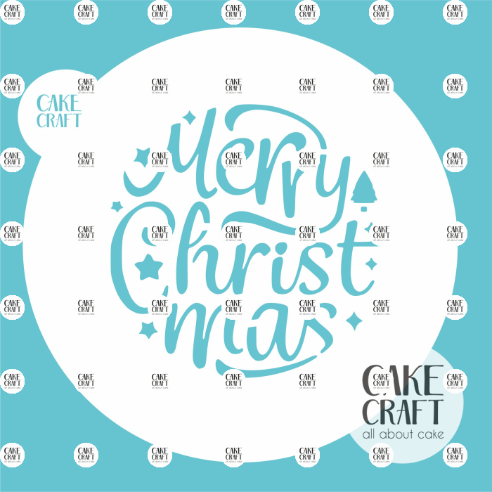Στένσιλ - Στένσιλ Merry Christmas v2