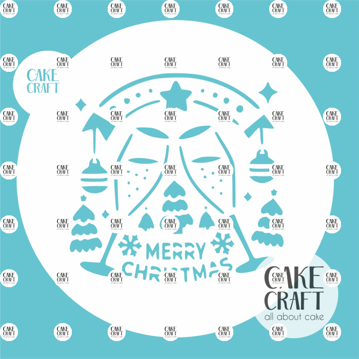 Στένσιλ - Στένσιλ Merry Christmas v8