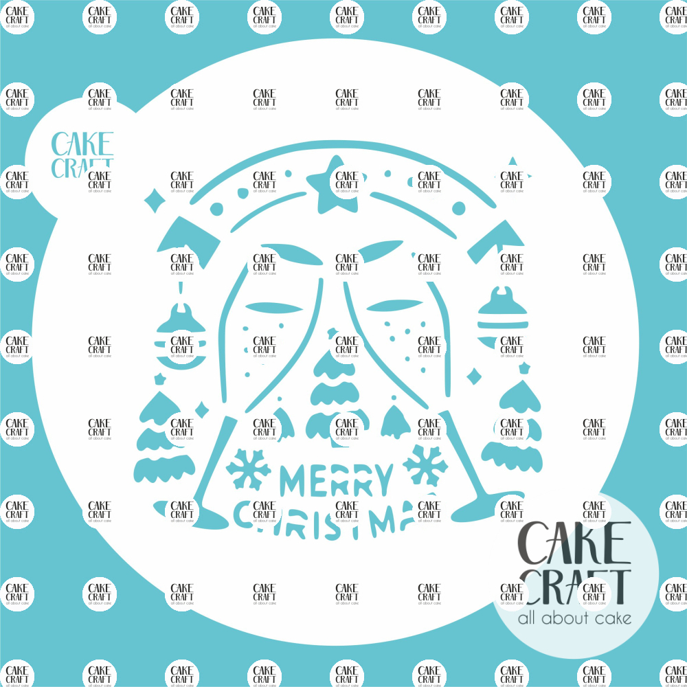 Στένσιλ - Στένσιλ Merry Christmas v8