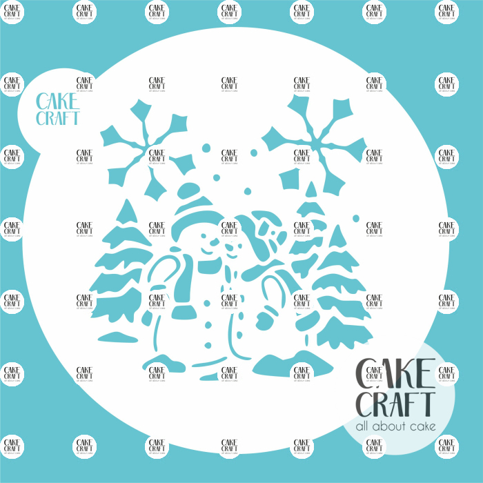 Στένσιλ - Στένσιλ Χιονάνθρωπος v1