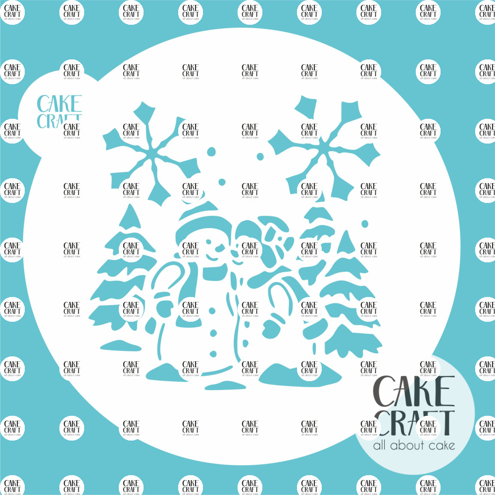 Στένσιλ - Στένσιλ Χιονάνθρωπος v1