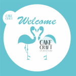 Στένσιλ - Στένσιλ Welcome Flamingo