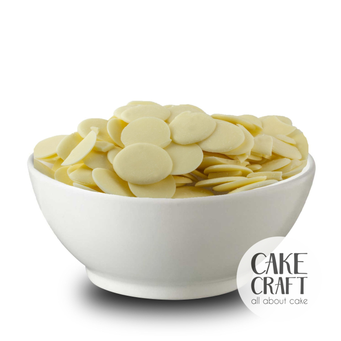 Σοκολάτες Επικάλυψης / Candy melts - Σοκολάτα Απομίμηση SugarCraft κουμπιά Λευκή 500gr